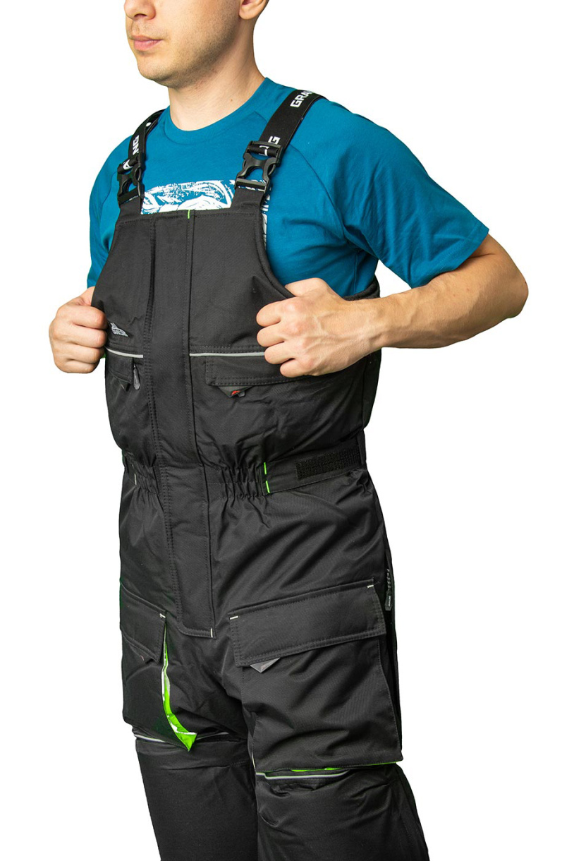 Селигер костюм для рыбалки GRAYLING, зимний, зелено-черный